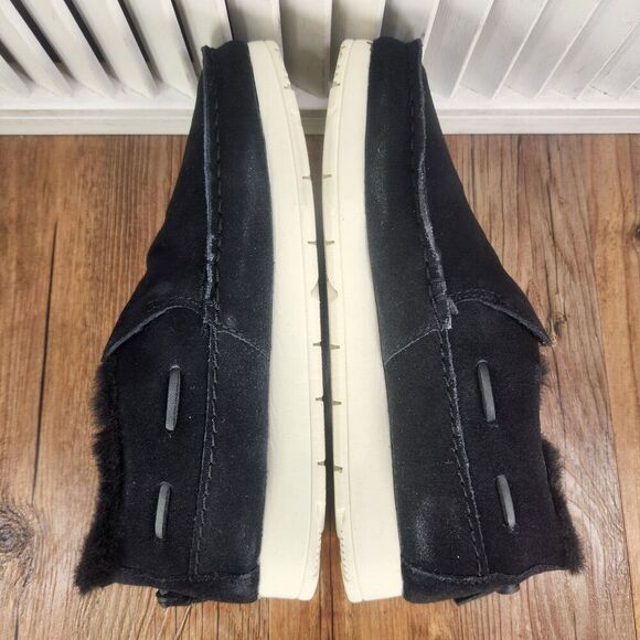 Sperry Moc-Sider Base Core Black Womens Sz 6 M Suede Casual Slip On Loafer Shoes - Picture 6 of 11